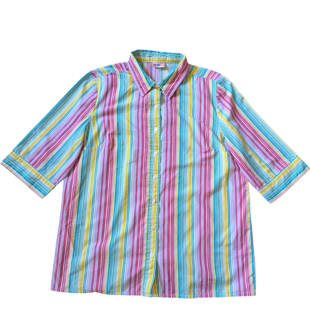 Multicolor Striped Men's Shirt